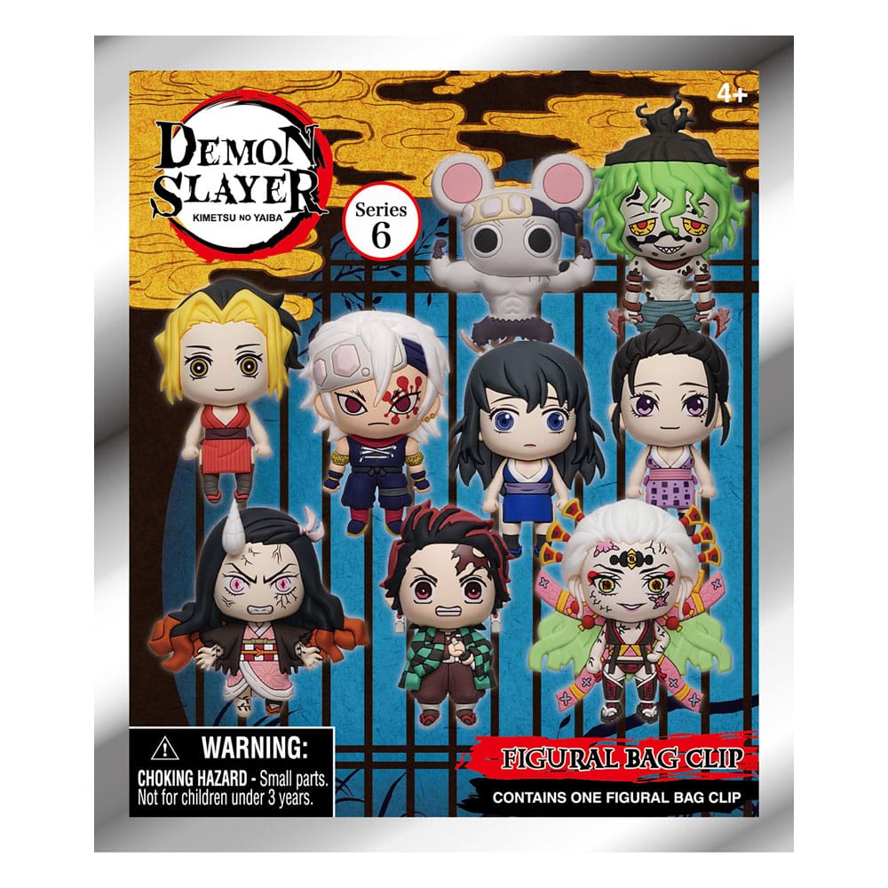 Demon Slayer - 1 Blind Bag, Clips Series 6 Kimetsu no Yaiba 3D PVC