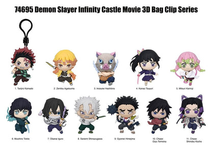 Demon Slayer - 1 Blind Bag, 3D PVC Keychain Infinity Castle Series 1