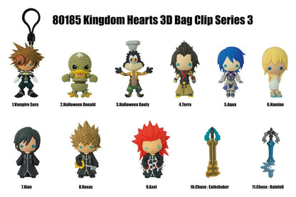 Kingdom Hearts - 1 Blind Bag, 3D PVC Bag Clips Series 3