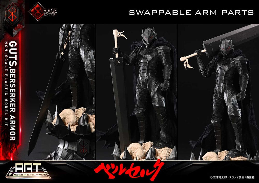 Berserk - Guts, Build Art Masterline Plastic Model Kit Berserker Armor Rage 30 cm