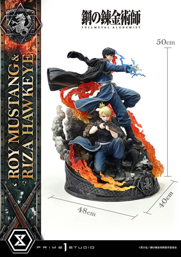 Fullmetal Alchemist - Roy Mustang & Riza Hawkeye Concept Masterline 1/6 Scale Deluxe Bonus Version 50 cm Statue