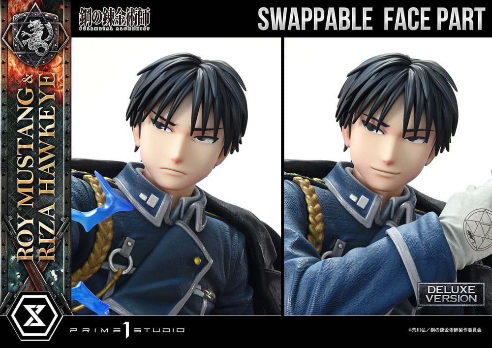 Fullmetal Alchemist - Roy Mustang & Riza Hawkeye Concept Masterline 1/6 Scale Deluxe Bonus Version 50 cm Statue