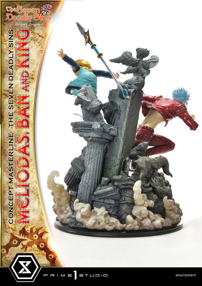 Seven Deadly Sins - Meliodas, Ban and King, Concept Masterline Series Statue 55 cm