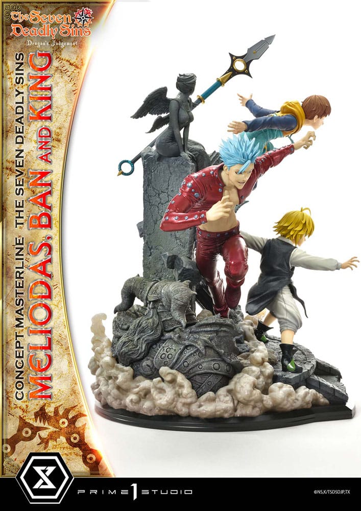 Seven Deadly Sins - Meliodas, Ban and King, Concept Masterline Series Statue 55 cm