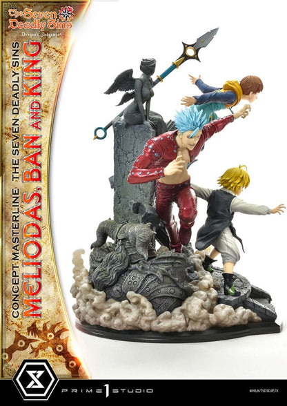 Seven Deadly Sins - Meliodas, Ban and King, Concept Masterline Series Statue 55 cm
