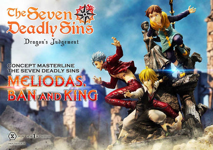 Seven Deadly Sins - Meliodas, Ban and King, Concept Masterline Series Statue 55 cm