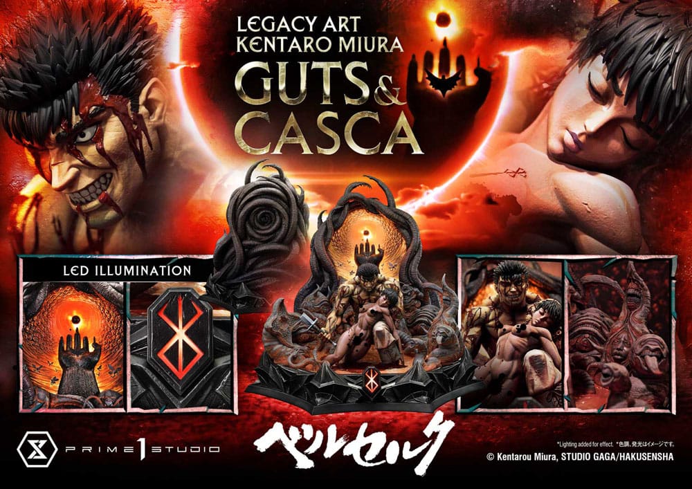 Berserk - Guts & Casca, Ultimate Legacy Art Kentaro Miura Statue 1/4 72 cm