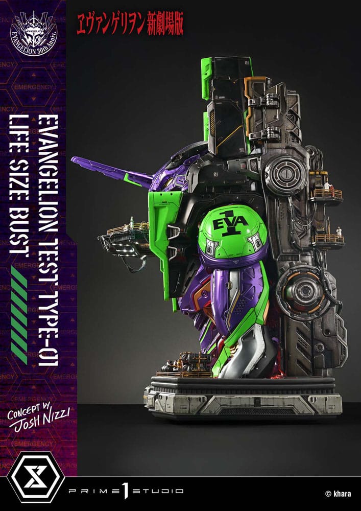 Neon Genesis Evangelion - Type-01, Bust 1/1 Test (Concept by Josh Nizzi) 86 cm
