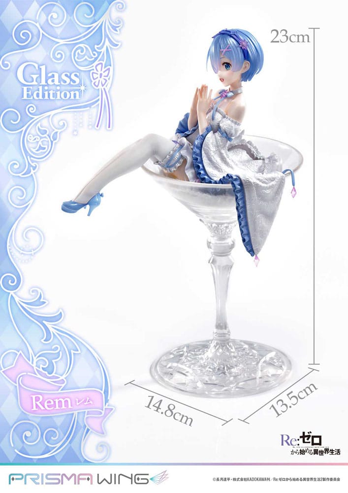 Re:Zero - Starting Life in Another World - Rem, Prisma Wing PVC Statue 1/7 Glass Edition 23 cm