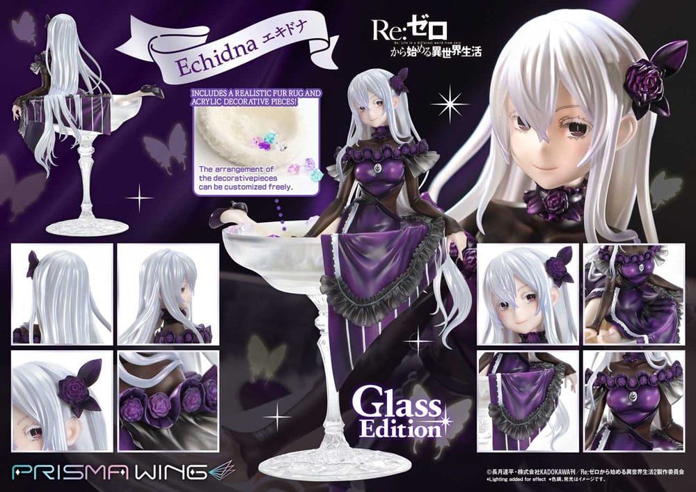 Re:ZERO - Starting Life in Another World - Echidna, Prisma Wing PVC Statue 1/7 Glass Edition 24 cm