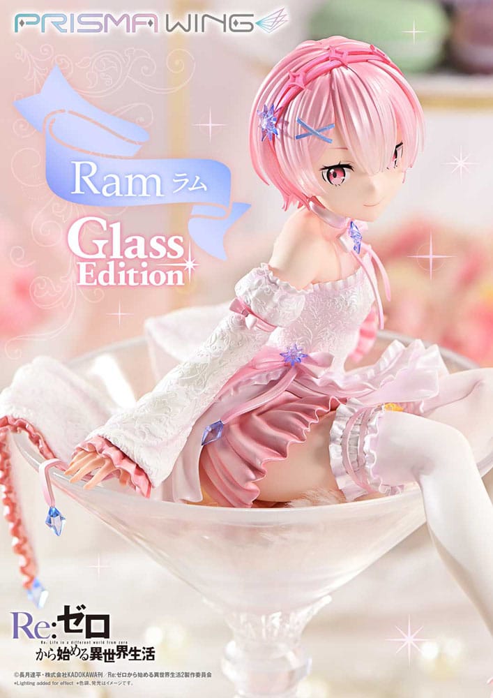 Re:ZERO - Starting Life in Another World - Ram, Prisma Wing PVC Statue 1/7 Glass Edition 24 cm