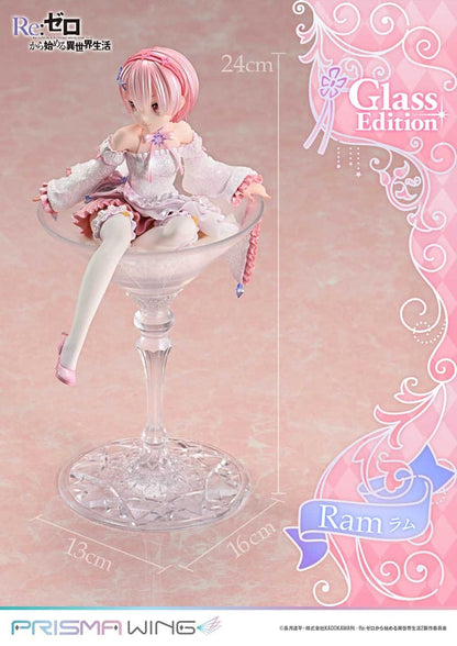 Re:ZERO - Starting Life in Another World - Ram, Prisma Wing PVC Statue 1/7 Glass Edition 24 cm