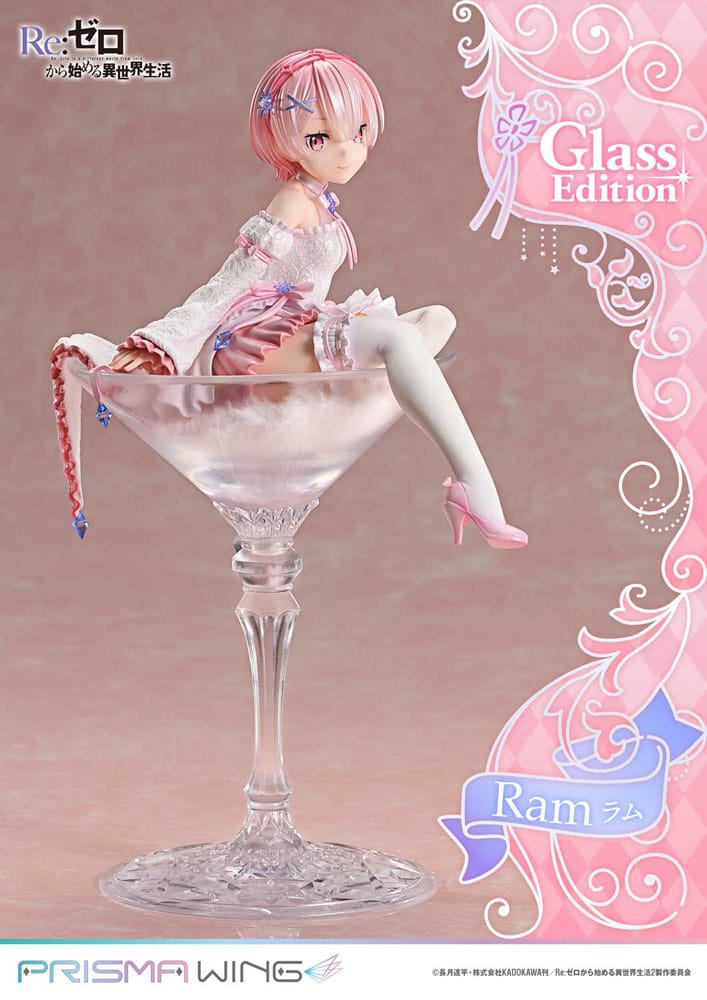 Re:ZERO - Starting Life in Another World - Ram, Prisma Wing PVC Statue 1/7 Glass Edition 24 cm