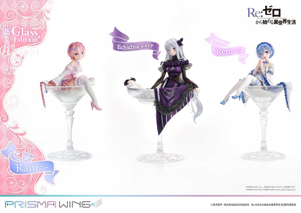Re:ZERO - Starting Life in Another World - Ram, Prisma Wing PVC Statue 1/7 Glass Edition 24 cm