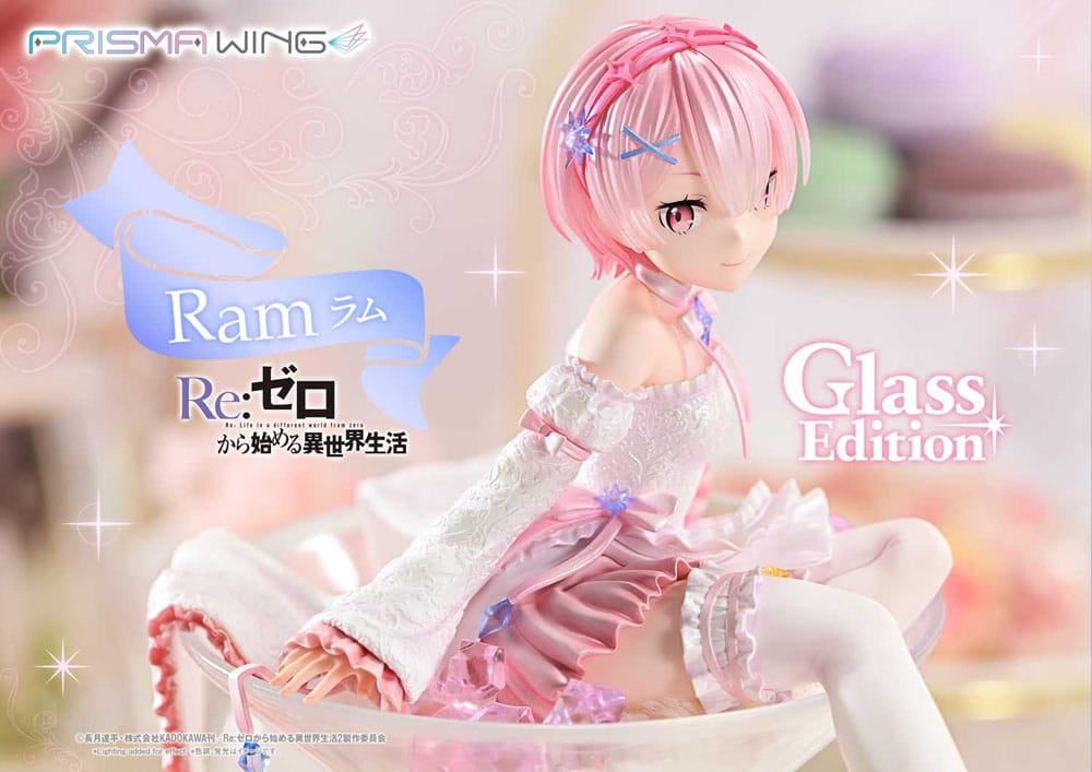 Re:ZERO - Starting Life in Another World - Ram, Prisma Wing PVC Statue 1/7 Glass Edition 24 cm