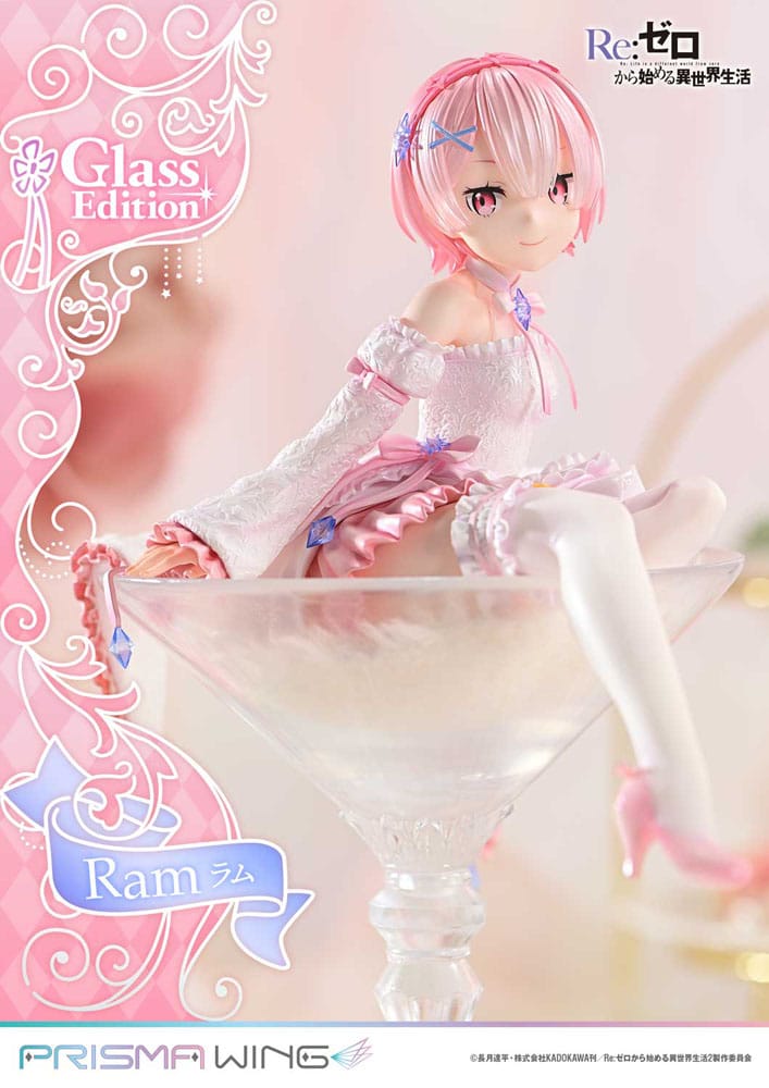 Re:ZERO - Starting Life in Another World - Ram, Prisma Wing PVC Statue 1/7 Glass Edition 24 cm