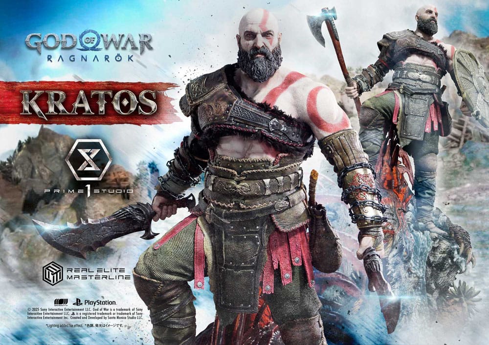 God of War: Ragnarök - Kratos, Real Elite Masterline Series Statue 1/3 95 cm