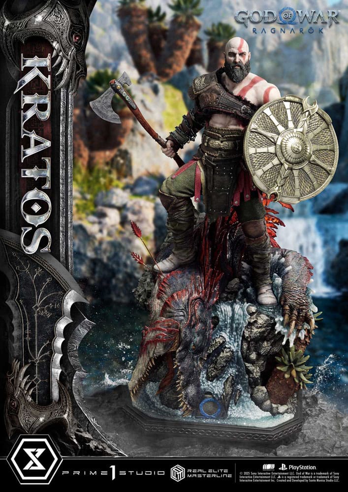 God of War: Ragnarök - Kratos, Real Elite Masterline Series Statue 1/3 95 cm