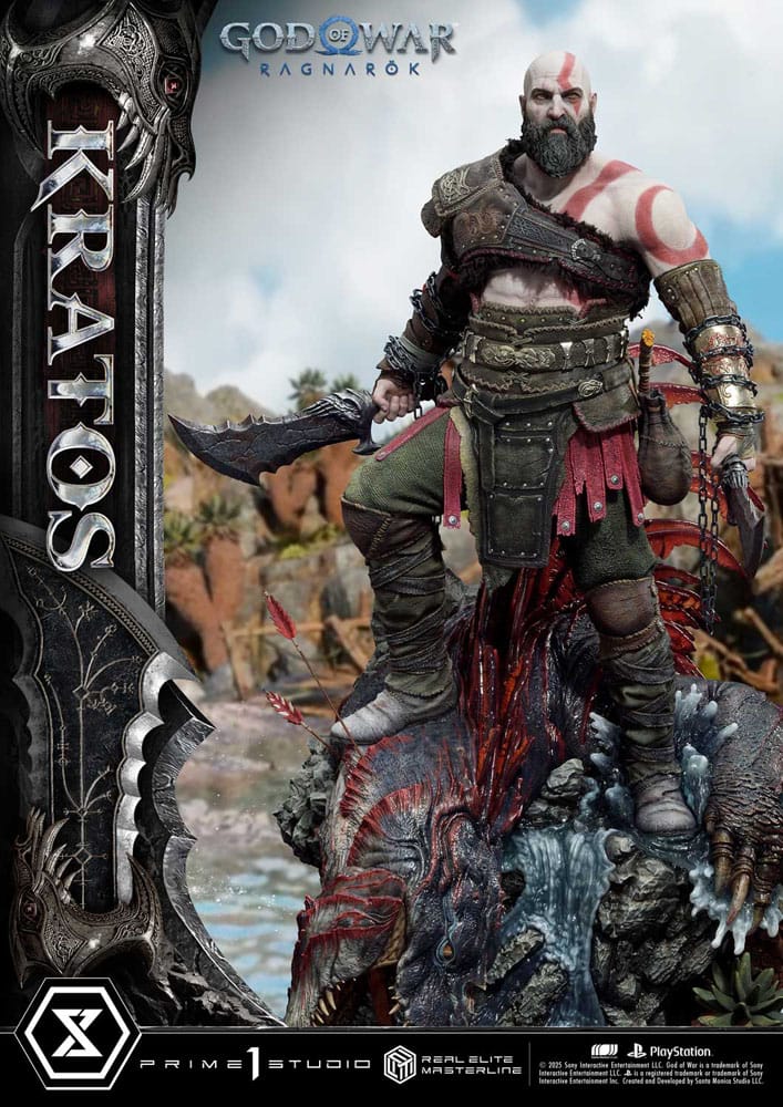 God of War: Ragnarök - Kratos, Real Elite Masterline Series Statue 1/3 95 cm
