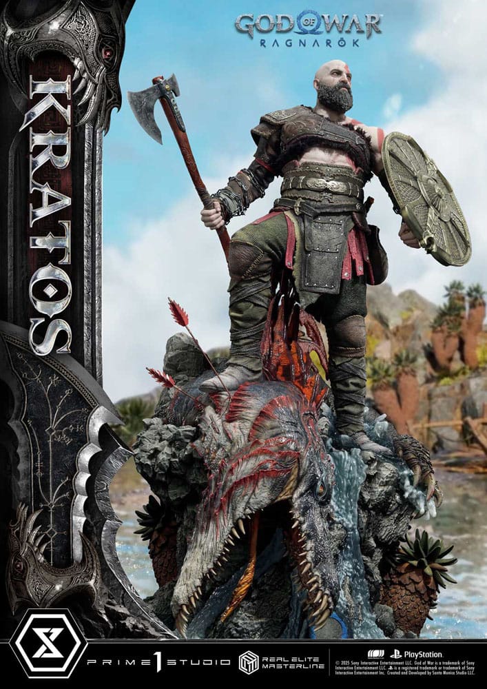 God of War: Ragnarök - Kratos, Real Elite Masterline Series Statue 1/3 95 cm