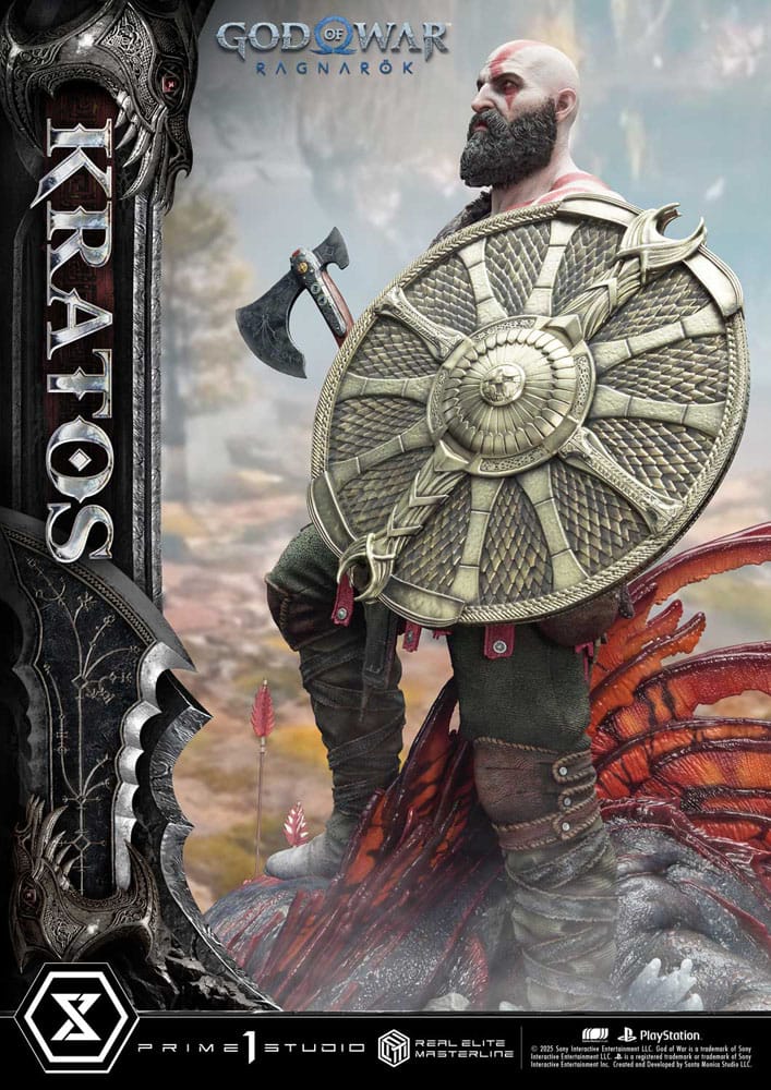 God of War: Ragnarök - Kratos, Real Elite Masterline Series Statue 1/3 95 cm