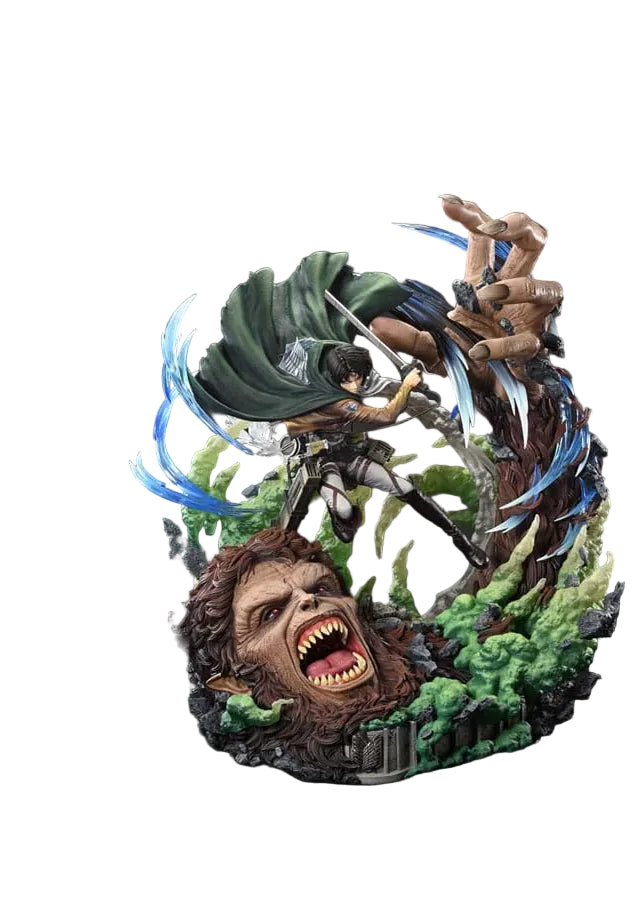 Attack on Titan - Levi VS Beast Titan, Ultimate Premium Masterline Series Statue 1/4 73 cm