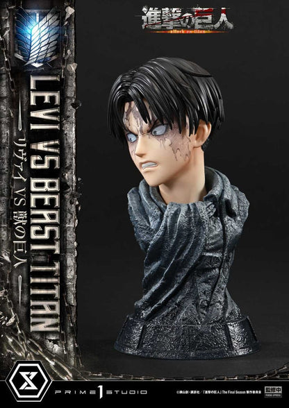 Attack on Titan - Levi VS Beast Titan, Ultimate Premium Masterline Series Statue 1/4 73 cm