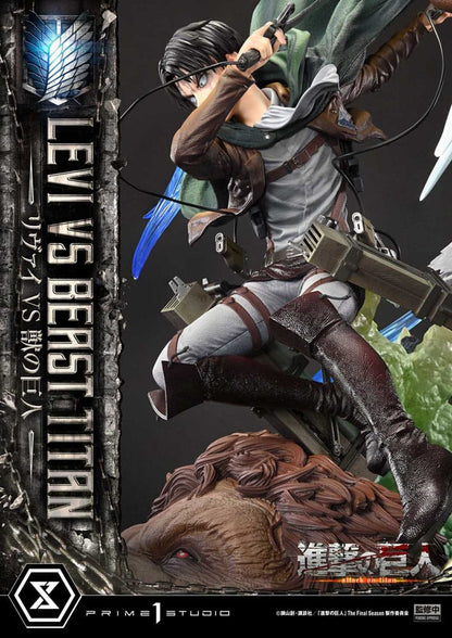 Attack on Titan - Levi VS Beast Titan, Ultimate Premium Masterline Series Statue 1/4 73 cm