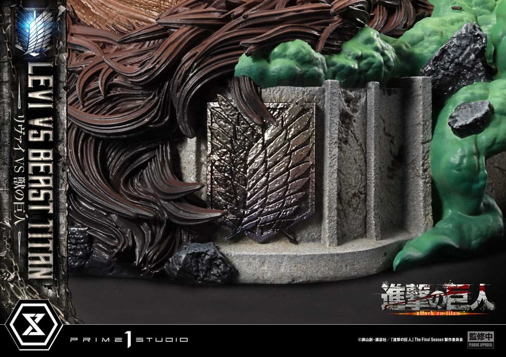 Attack on Titan - Levi VS Beast Titan, Ultimate Premium Masterline Series Statue 1/4 73 cm