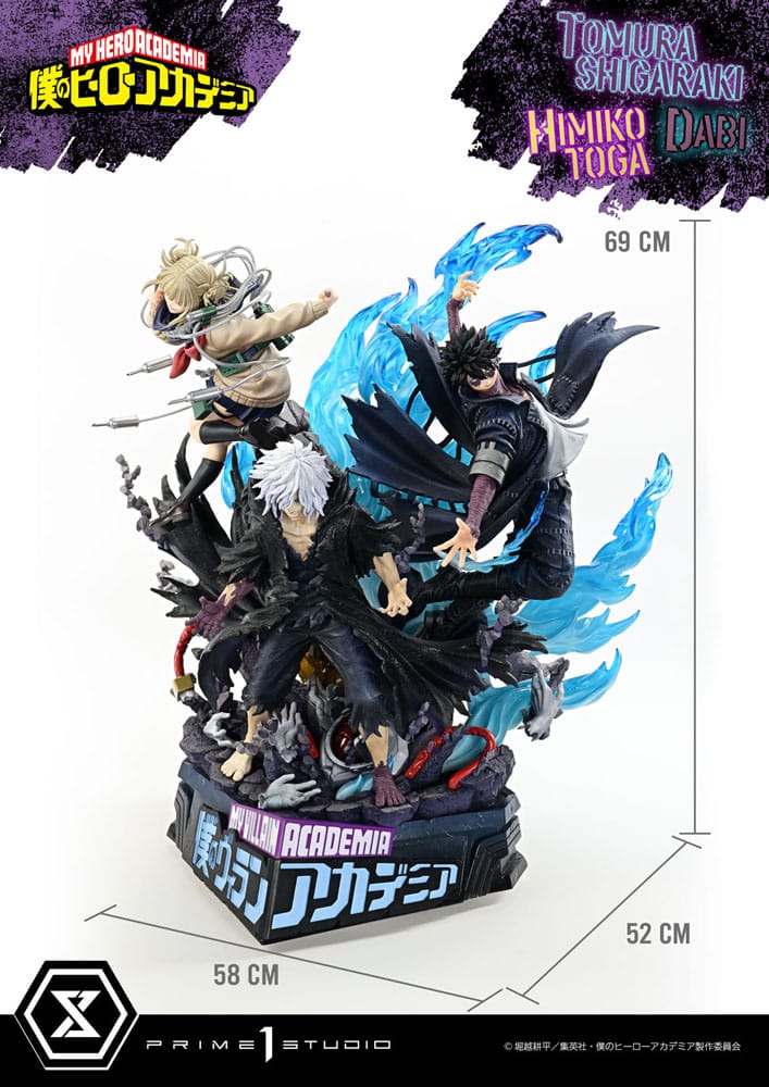 My Hero Academia - Tomura Shigaraki, Dabi & Himiko Toga, Ultimate Premium Masterline Statue 69 cm