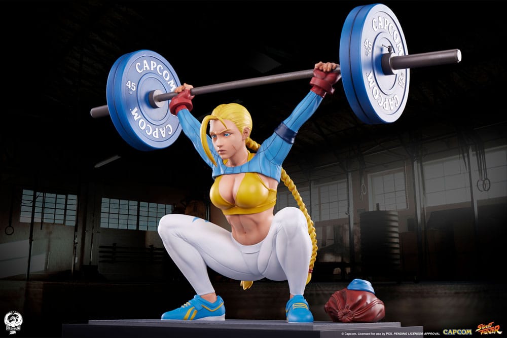 Street Fighter - Cammy, Premier Series Statue 1/4: Powerlifting Alpha 41 cm