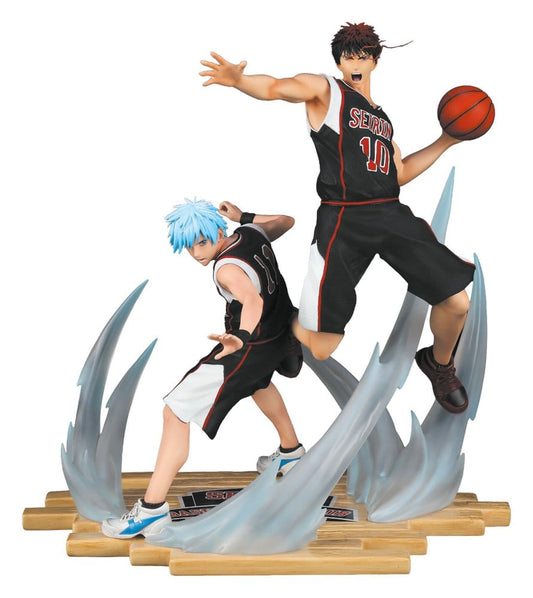 Kuroko no Basket - Tetsuya Kuroko & Taiga Kagami, Black Jersey Edition Resin Statue 1/6 41 cm