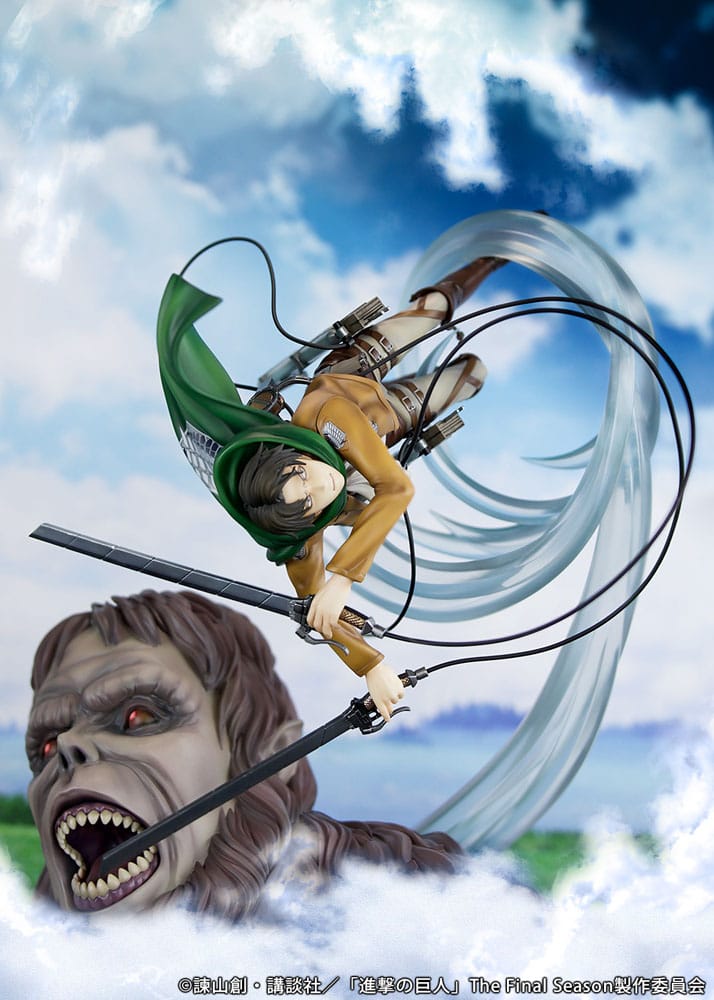 Attack on Titan -  Levi vs Beast Titan PVC Statue 1/7 Ver. 28 cm