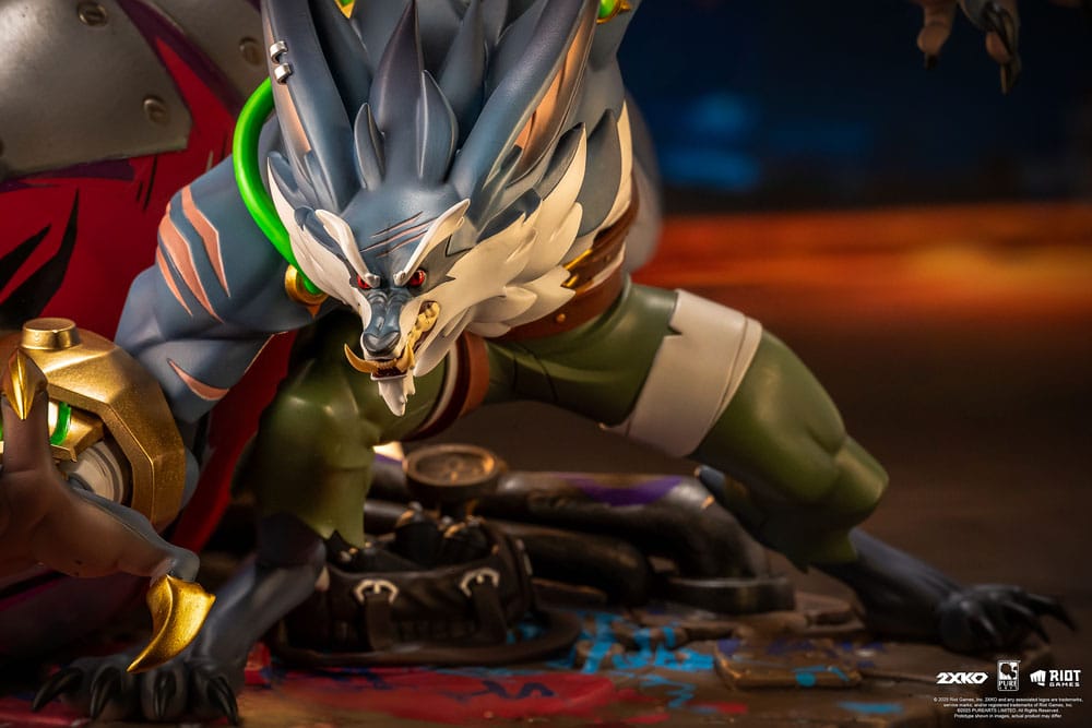 League of Legends - Jinx & Warwick, Statue 1/10 2XKO Diorama 37 cm
