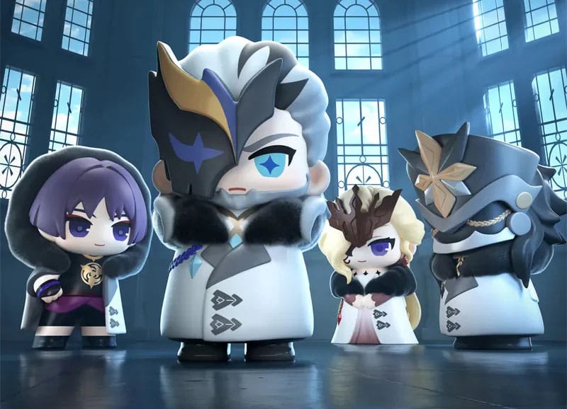 Genshin Impact - 1  Blind Box, Minifiguren Fatui Harbingers Chibi Design 7 cm