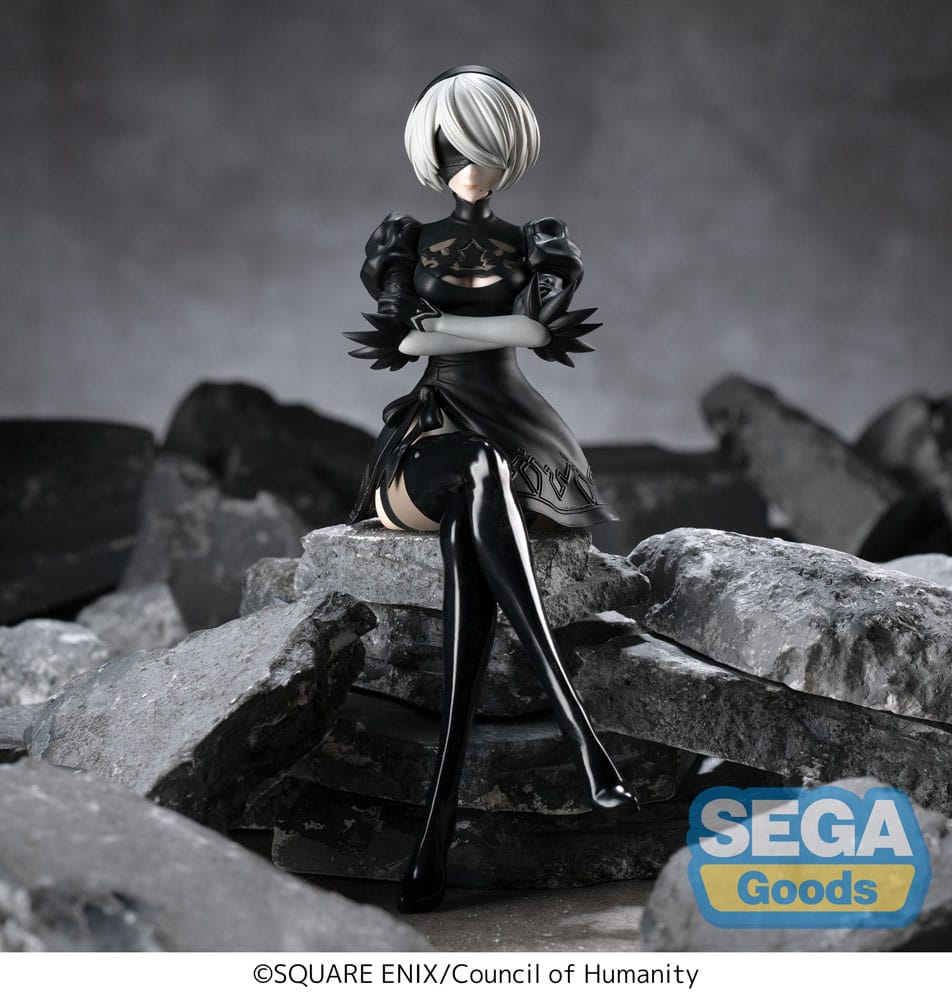 NieR:Automata - 2B, Ver1.1a PM Perching PVC Statue 13 cm
