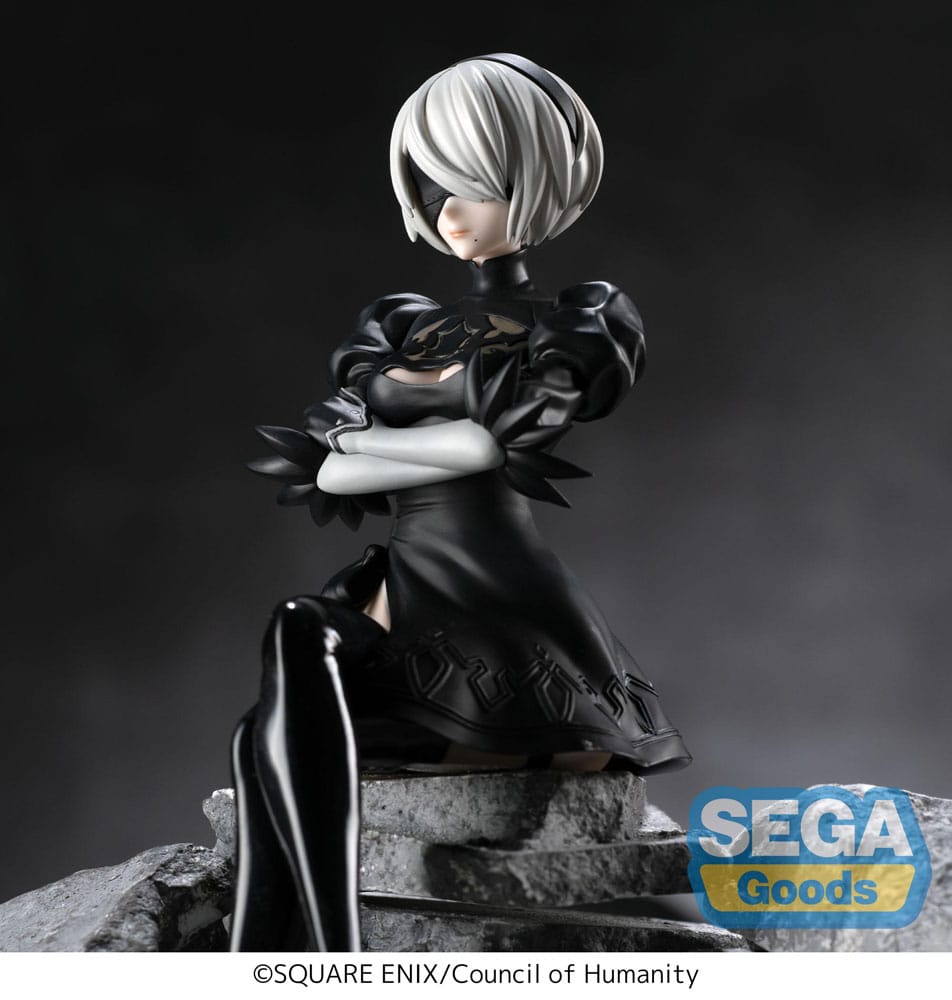 NieR:Automata - 2B, Ver1.1a PM Perching PVC Statue 13 cm
