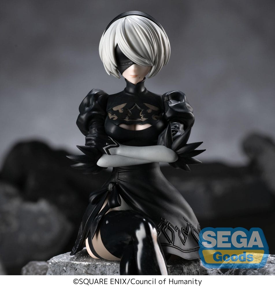 NieR:Automata - 2B, Ver1.1a PM Perching PVC Statue 13 cm