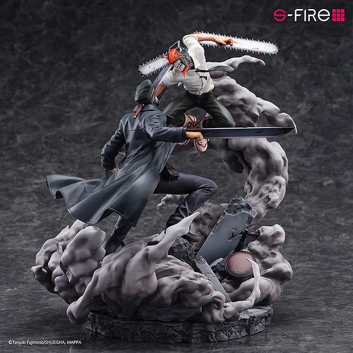 Chainsaw Man - Chainsaw Man (Denji) vs. Samurai Sword (Katana Man) Super Situation Figure 26 cm