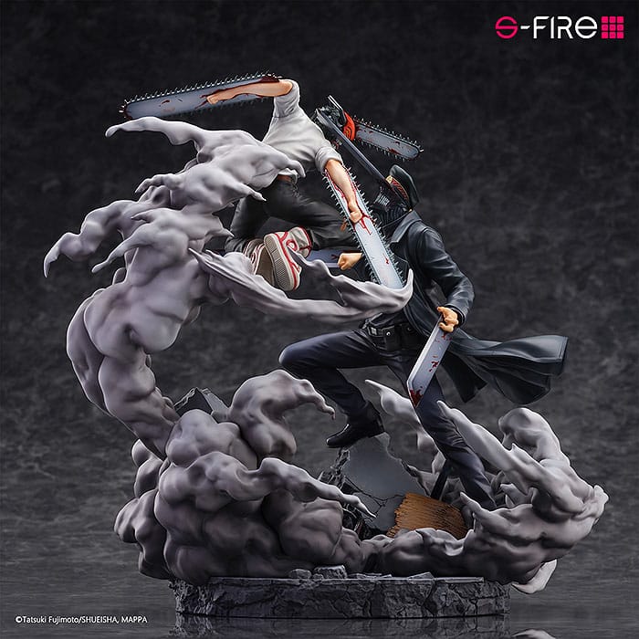 Chainsaw Man - Chainsaw Man (Denji) vs. Samurai Sword (Katana Man) Super Situation Figure 26 cm