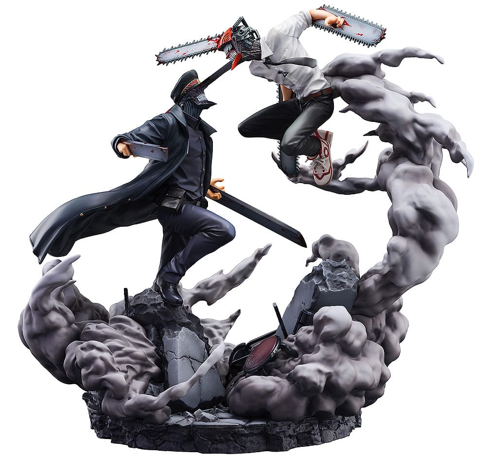 Chainsaw Man - Chainsaw Man (Denji) vs. Samurai Sword (Katana Man) Super Situation Figure 26 cm