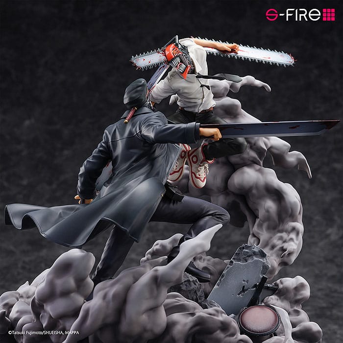 Chainsaw Man - Chainsaw Man (Denji) vs. Samurai Sword (Katana Man) Super Situation Figure 26 cm