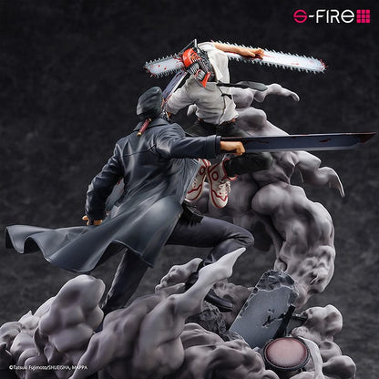Chainsaw Man - Chainsaw Man (Denji) vs. Samurai Sword (Katana Man) Super Situation Figure 26 cm