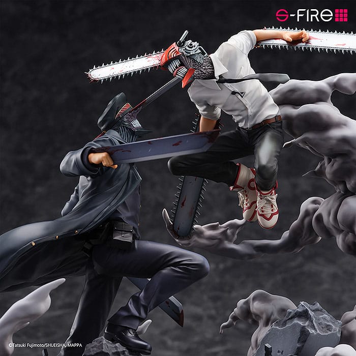 Chainsaw Man - Chainsaw Man (Denji) vs. Samurai Sword (Katana Man) Super Situation Figure 26 cm
