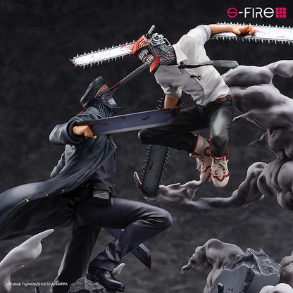 Chainsaw Man - Chainsaw Man (Denji) vs. Samurai Sword (Katana Man) Super Situation Figure 26 cm