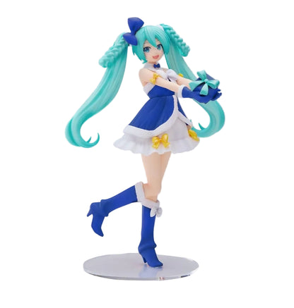 Character Vocal Series 01 - Hatsune Miku, High Premium PVC Figur Hatsune Miku Sapphire Christmas Ver. 21 cm