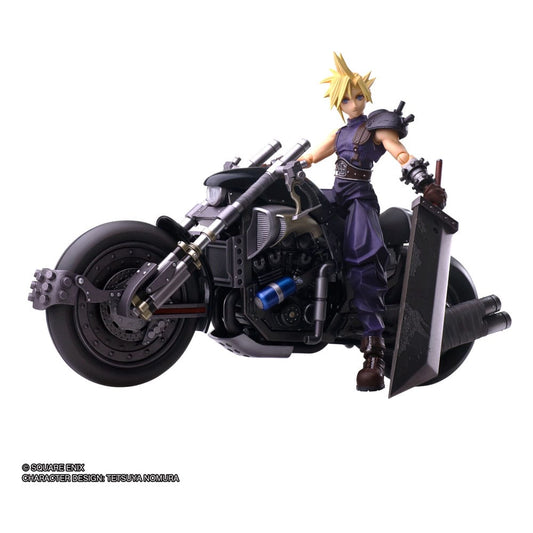 Final Fantasy VII - Cloud Strife & Hardy-Daytona Bring Arts Action Figure and Vehicle 15 cm