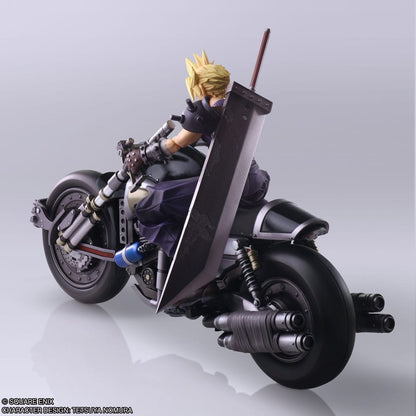 Final Fantasy VII - Cloud Strife & Hardy-Daytona Bring Arts Actionfigur und Fahrzeug 15 cm