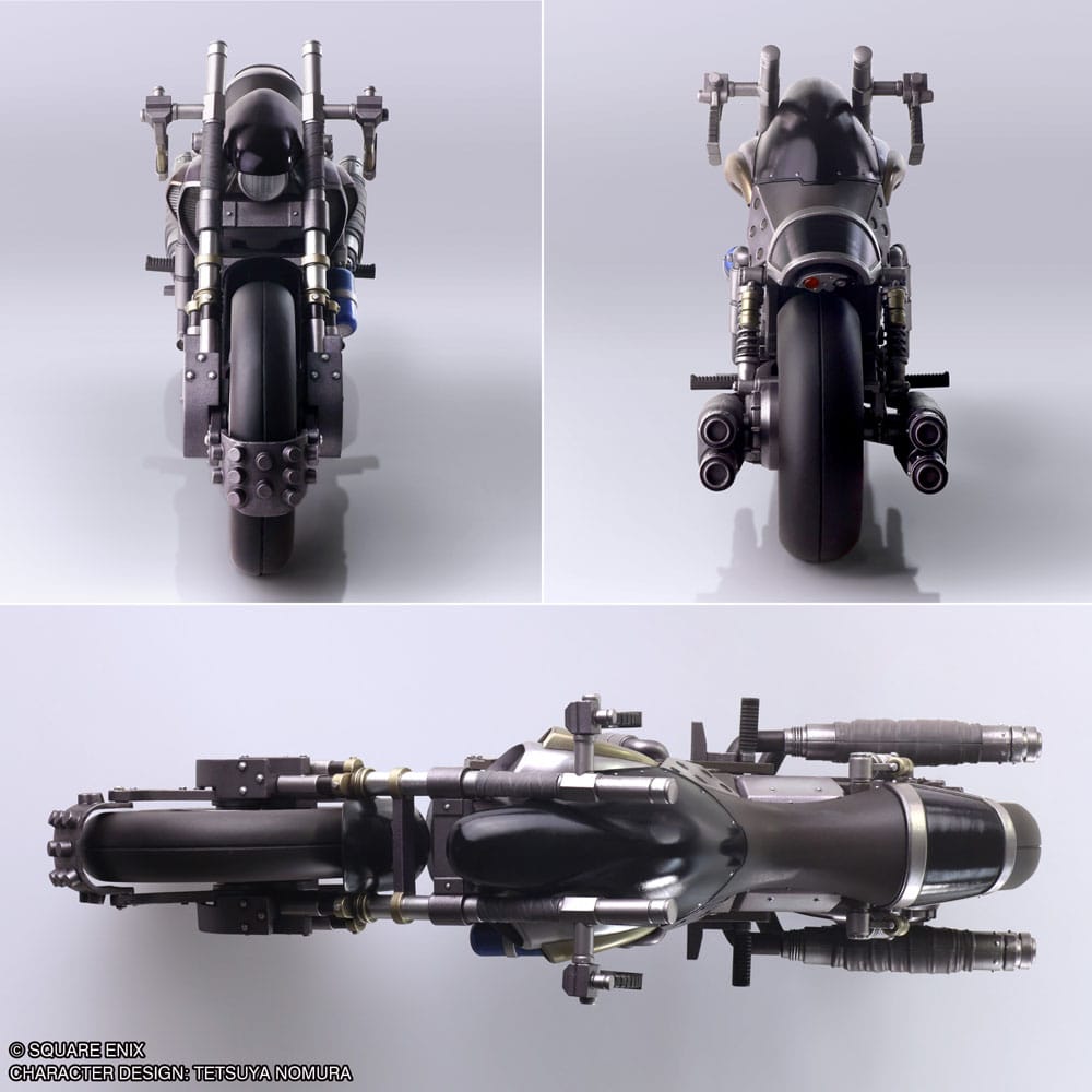 Final Fantasy VII - Cloud Strife & Hardy-Daytona Bring Arts Actionfigur und Fahrzeug 15 cm