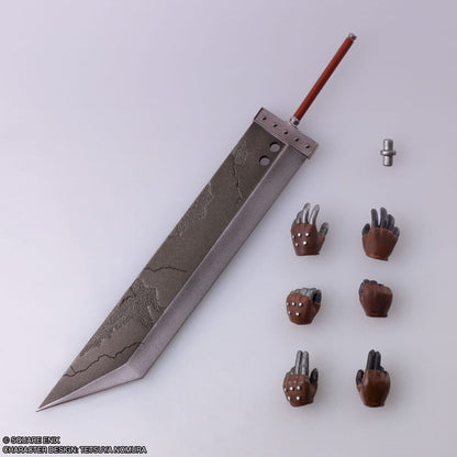 Final Fantasy VII - Cloud Strife & Hardy-Daytona Bring Arts Actionfigur und Fahrzeug 15 cm